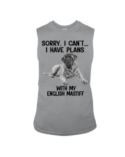 I have plans with my dog English Mastiff Sleeveless Tee tile