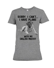 I have plans with my dog English Mastiff Premium Fit Ladies Tee tile