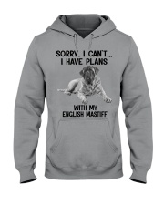 I have plans with my dog English Mastiff Hooded Sweatshirt tile