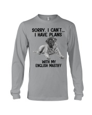 I have plans with my dog English Mastiff Long Sleeve Tee tile