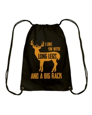 I Like Em With Long Legs And A Big Rack Hunting Drawstring Bag tile