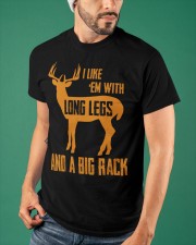 I Like Em With Long Legs And A Big Rack Hunting Classic T-Shirt apparel-classic-tshirt-lifestyle-front-87