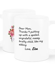 Dear Mom Thanks 4 Putting Up Daughter To Mom Mug ceramic-mug-lifestyle-01