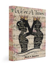 Personalized Name We're A Team Gallery Wrapped Canvas Prints tile