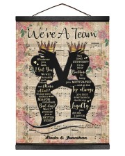 Personalized Name We're A Team Hanging Canvas tile
