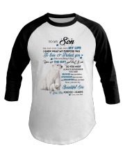 The Day You Came Into My Life Bear Dad To Son Baseball Tee tile