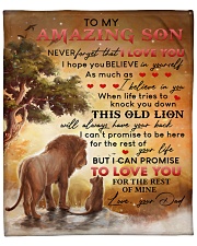 Never Forget That I Love U Dad To Son Fleece Blanket - 50" x 60" front