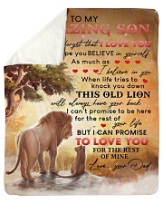 Never Forget That I Love U Dad To Son Sherpa Fleece Blanket tile