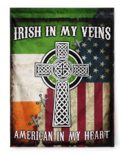 Irish In My Veins American In My Heart 29.5"x39.5" House Flag front