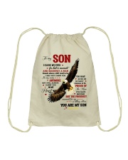 I Close My Eyes For But A Moment Eagle Dad To Son Drawstring Bag tile