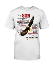 I Close My Eyes For But A Moment Eagle Dad To Son Premium Fit Mens Tee tile