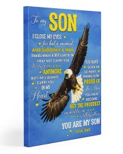 I Close My Eyes For But A Moment Eagle Dad To Son Gallery Wrapped Canvas Prints tile