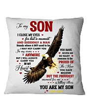I Close My Eyes For But A Moment Eagle Dad To Son Square Pillowcase tile