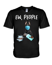 Ew People Dog Doberman Pinscher V-Neck T-Shirt tile