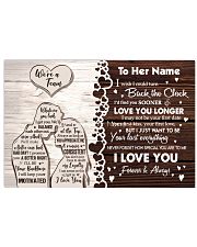I Wish Turn Back The Clock Find U Soon Custom Name Horizontal Poster tile