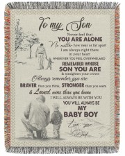 Never Feel That You Are Alone Dad To Son 60x80 - Woven Blanket tile