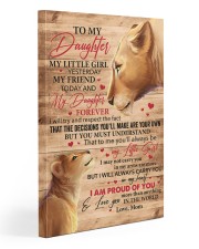 My Little Girl Yesterday Lion Mom To Daughter 20x30 Gallery Wrapped Canvas Prints front