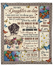 I Did Not Get To Choose You To Daughter-In-Law Fleece Blanket - 50" x 60" front