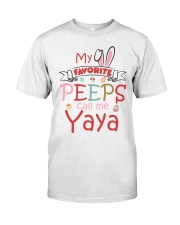 Customize Easter's day Yaya To Grandma Classic T-Shirt front