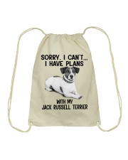 I have plans with my dog Jack Russell Terrier Drawstring Bag tile