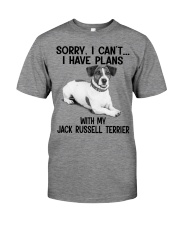 I have plans with my dog Jack Russell Terrier Premium Fit Mens Tee tile