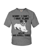 I have plans with my dog Jack Russell Terrier Youth T-Shirt tile