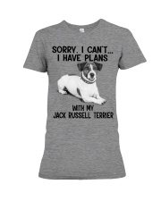 I have plans with my dog Jack Russell Terrier Premium Fit Ladies Tee tile