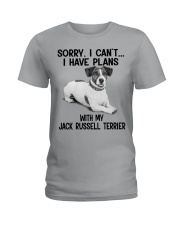 I have plans with my dog Jack Russell Terrier Ladies T-Shirt tile