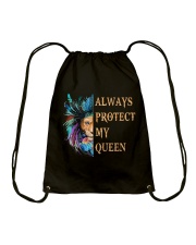 Always Protect My Queen To Husband Drawstring Bag tile