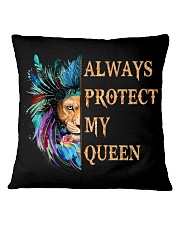 Always Protect My Queen To Husband Square Pillowcase tile