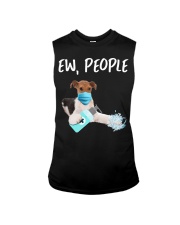 Ew People Dog Wearing A Face Mask Fox Terrier Sleeveless Tee tile