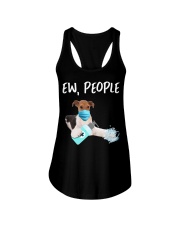Ew People Dog Wearing A Face Mask Fox Terrier Ladies Flowy Tank tile