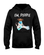 Ew People Dog Wearing A Face Mask Fox Terrier Hooded Sweatshirt tile