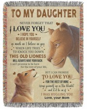 Never Forget That I Love You Lion Mom To Daughter 60x80 - Woven Blanket tile
