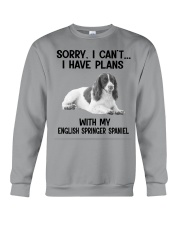 I have plans with my dog English Springer Spaniel Crewneck Sweatshirt tile