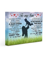 I Closed My Eyes For But A Moment Mom To Son 14x11 Gallery Wrapped Canvas Prints front