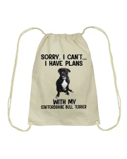 I have plans with dog Staffordshire Bull Terrier Drawstring Bag tile