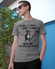 I have plans with dog Staffordshire Bull Terrier Classic T-Shirt apparel-classic-tshirt-lifestyle-17