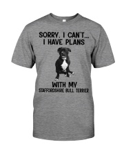 I have plans with dog Staffordshire Bull Terrier Premium Fit Mens Tee tile