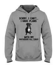 I have plans with dog Staffordshire Bull Terrier Hooded Sweatshirt tile