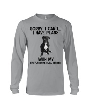 I have plans with dog Staffordshire Bull Terrier Long Sleeve Tee tile