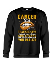 Zodiac Cancer Girl Knows More Than She Says Crewneck Sweatshirt tile
