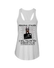 Personal Stalker Doberman Pinscher Ladies Flowy Tank tile