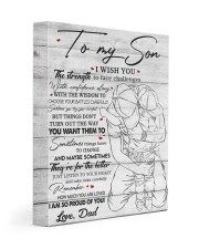 I Wish U Strength To Face Challenges Dad To Son 11x14 Gallery Wrapped Canvas Prints front