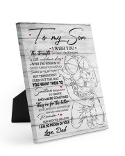 I Wish U Strength To Face Challenges Dad To Son Easel-Back Gallery Wrapped Canvas tile