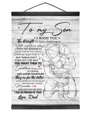 I Wish U Strength To Face Challenges Dad To Son Hanging Canvas tile