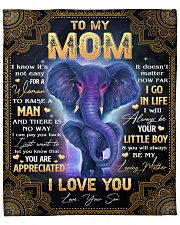I Know It's Not Easy To Mom Fleece Blanket - 50" x 60" front
