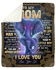 I Know It's Not Easy To Mom Sherpa Fleece Blanket tile