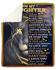 Wherever Your Journey In Life Dad To Daughter Sherpa Fleece Blanket tile