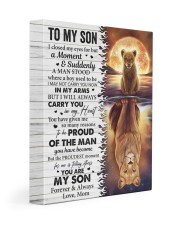 I Closed My Eyes For But A Moment Mom To Son 11x14 Gallery Wrapped Canvas Prints front
